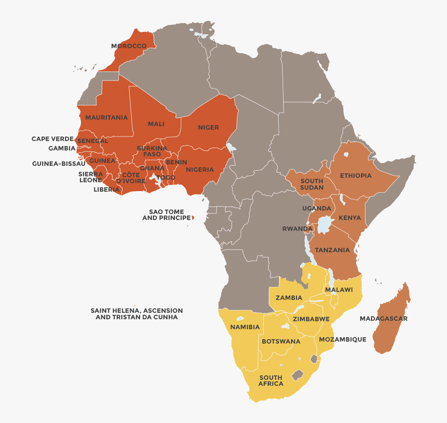 Clip Art Mali Africa Map - African Union, Transparent Clipart