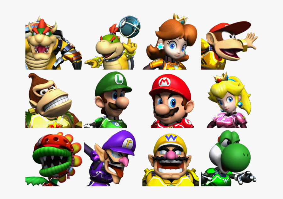 Transparent Mario Clipart - Mario Strikers Charged Teams, Transparent Clipart