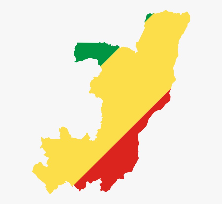 Congo, Flag, Map, Geography, Outline, Africa, Country - Congo Brazzaville Flag Png, Transparent Clipart
