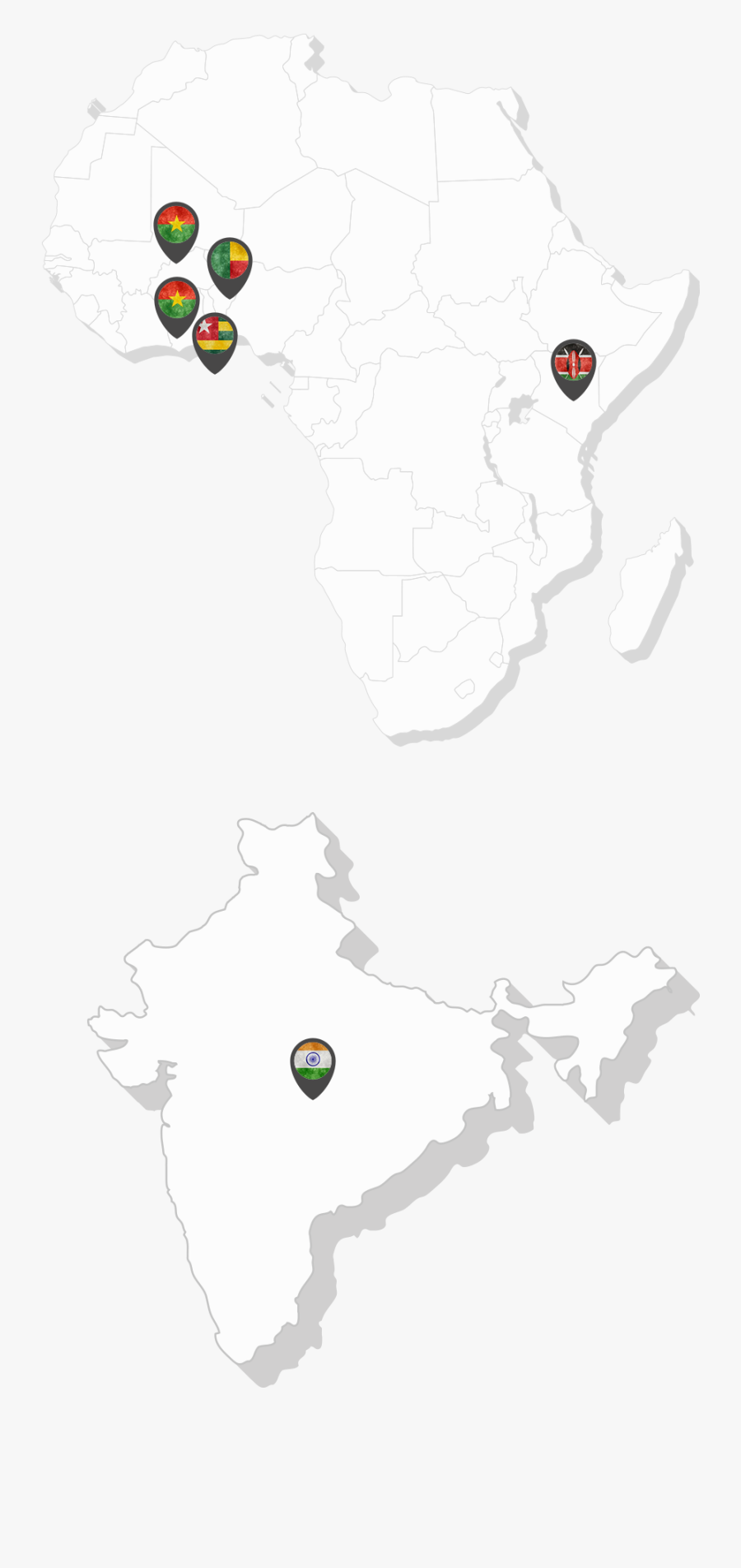Transparent Helping Hand Png - Guinea On Africa Map, Transparent Clipart