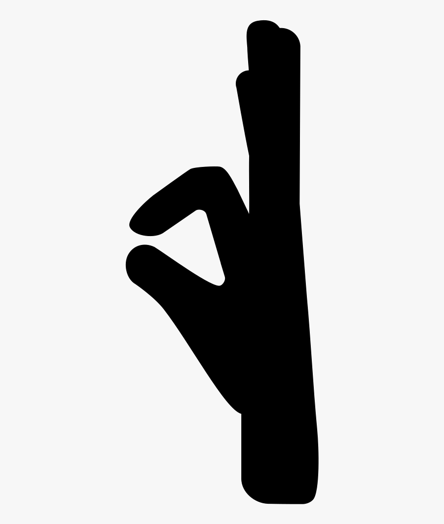 Clip Art Fingers Posture From Svg - Sign, Transparent Clipart