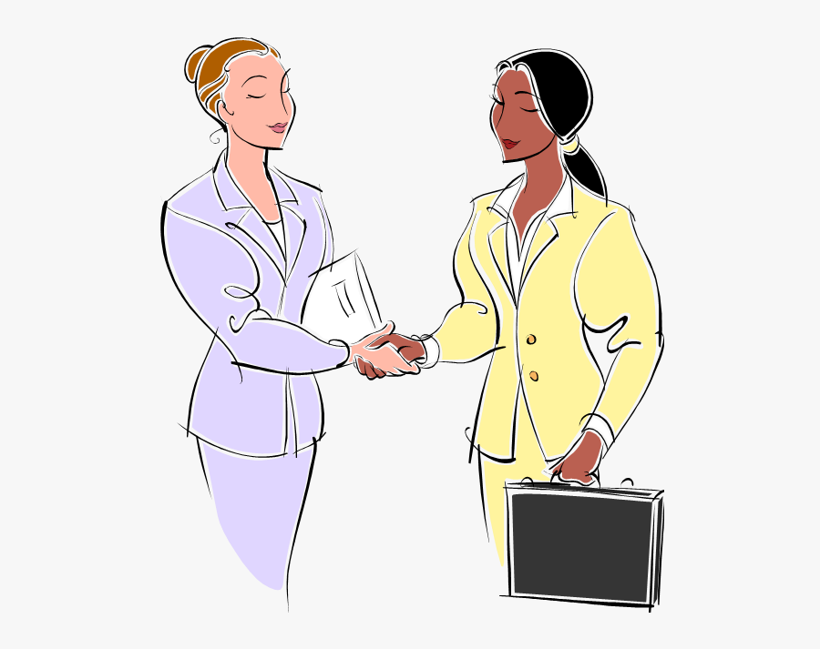 Clip Art Esl Writing Exercise Write - Two People Introducing Each Other, Transparent Clipart