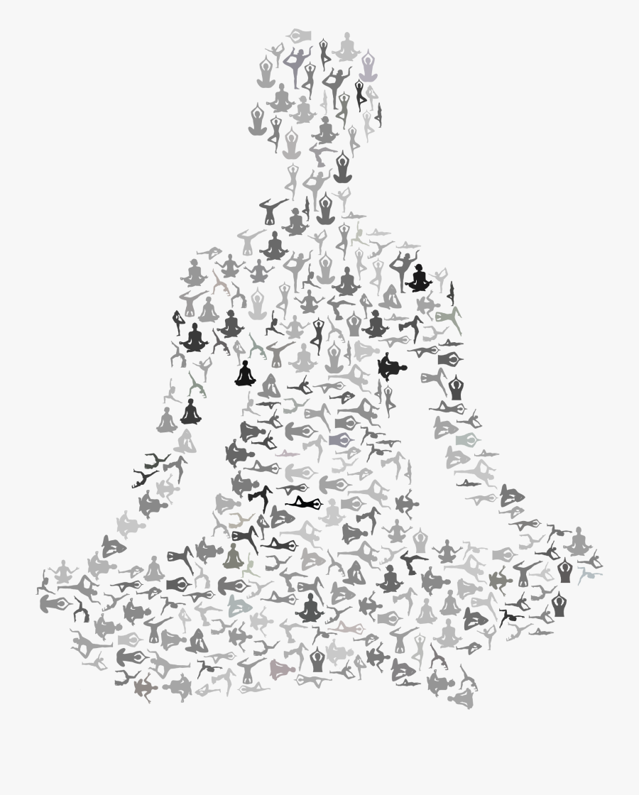 Holiday Ornament,line Art,white - Yoga And Health Drawing, Transparent Clipart