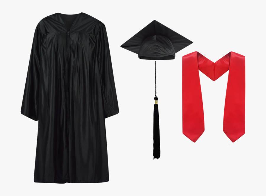 Graduation Cap And Gown Png, Transparent Clipart