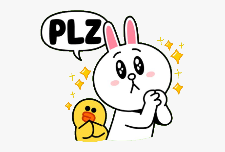 Plz Clipart - Line Sticker Png, Transparent Clipart