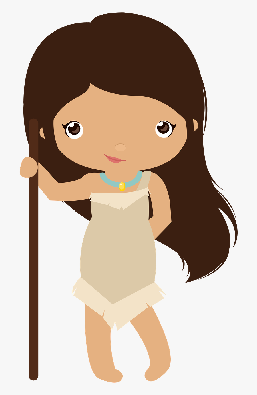 Minus Say Hello Clip - Pocahontas Cute, Transparent Clipart