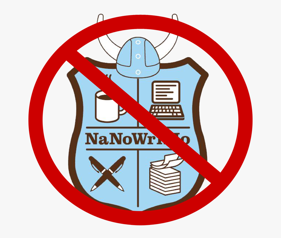 Just Say No To Nanowrimo - National Novel Writing Month, Transparent Clipart