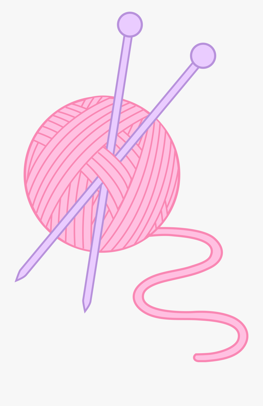 Knitting Clipart, Transparent Clipart