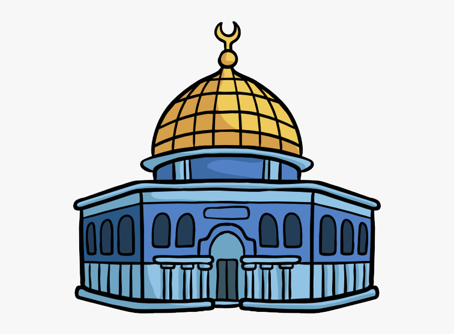 Jerusalem Drawing Aqsa - Dome Of The Rock Icon, Transparent Clipart