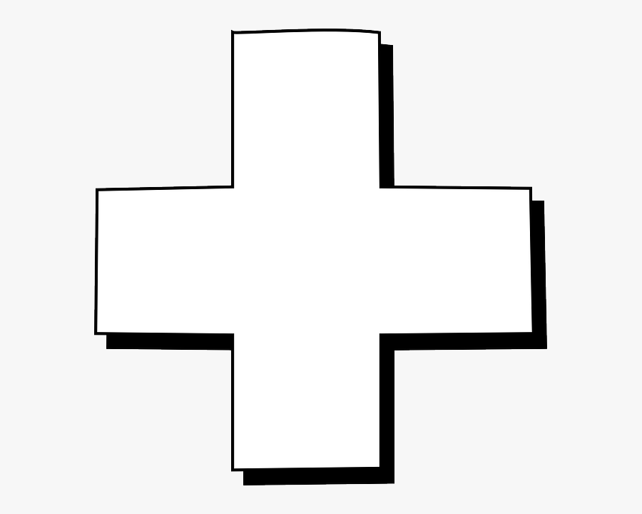 American Red Cross Christian Cross Jerusalem Cross - White Cross On Black, Transparent Clipart