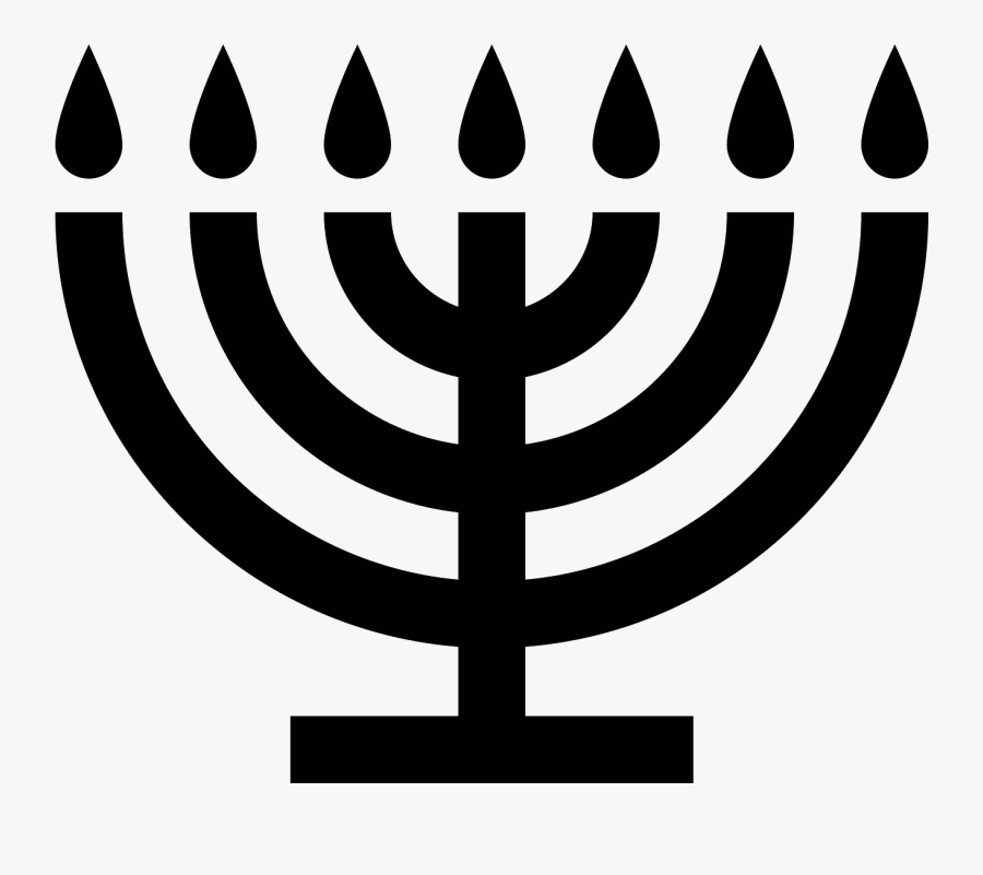 Menorah Hanukkah Temple In Jerusalem Symbol Religion - Let's Get Lit Menorah, Transparent Clipart