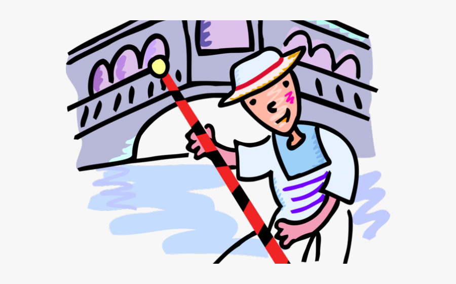 Canal Clipart Gondolier - Gondelier Png, Transparent Clipart