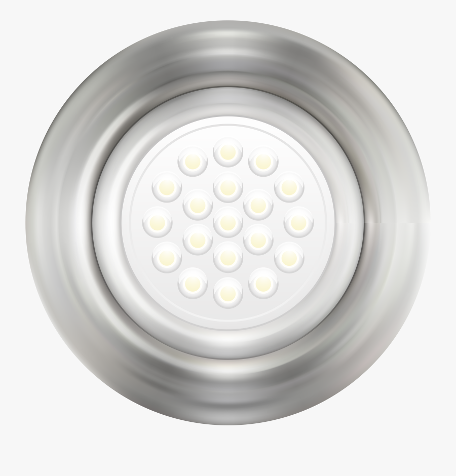 Led Round Dome Ligh Png Clip Art - Fluorescent Lamp, Transparent Clipart
