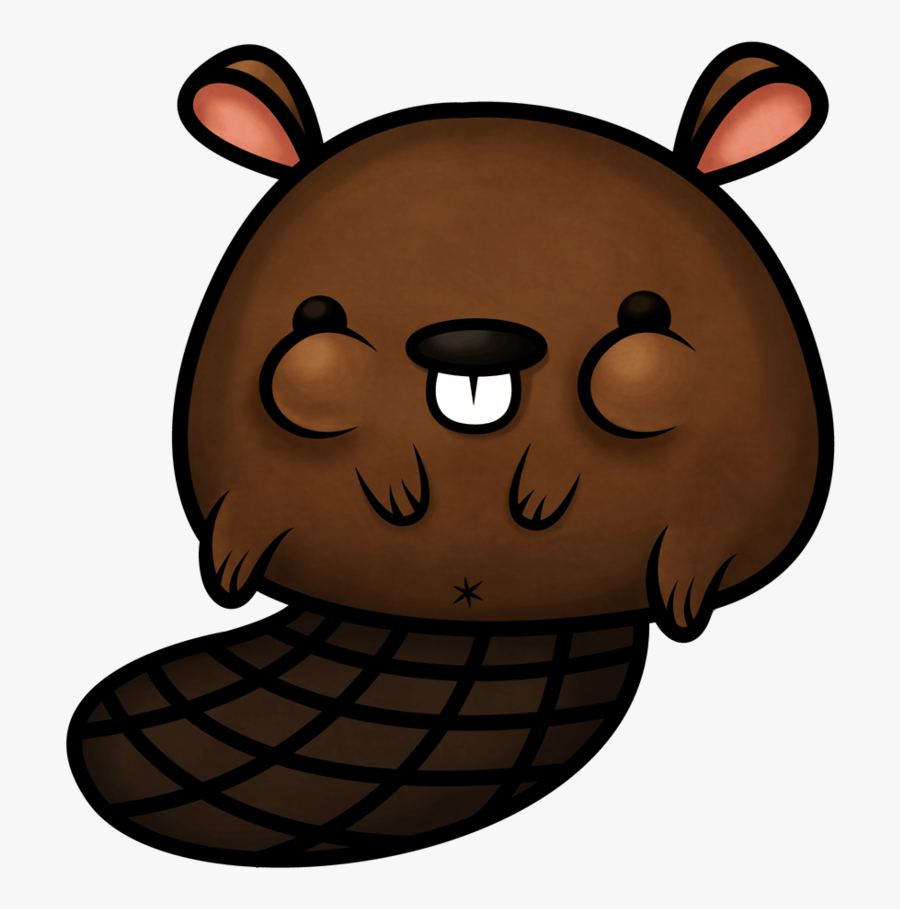 Cute Beaver Drawing, Transparent Clipart