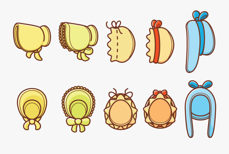 Transparent Pilgrim Bonnet Clipart - Baby Bonnet Vector, Transparent Clipart