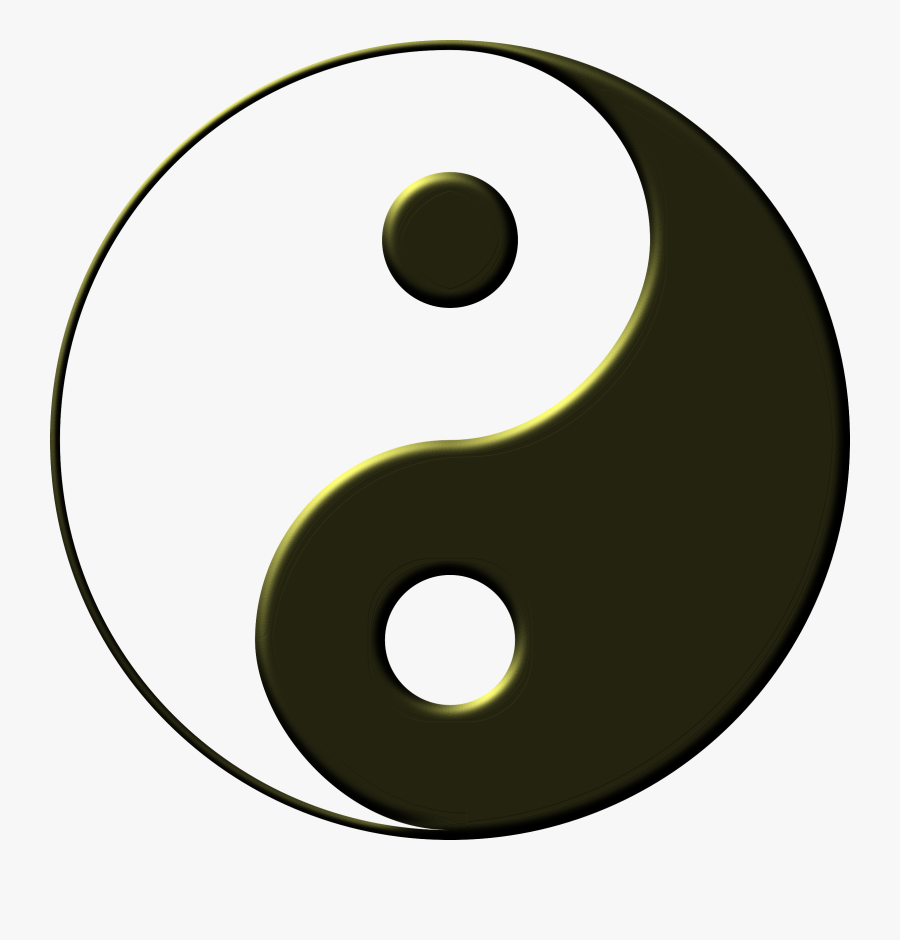 Clipart - Yin Und Yang Zeichen, Transparent Clipart