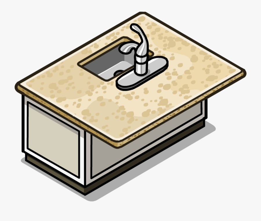 Granite Kitchen Island In-game - Kitchen Island Clipart, Transparent Clipart