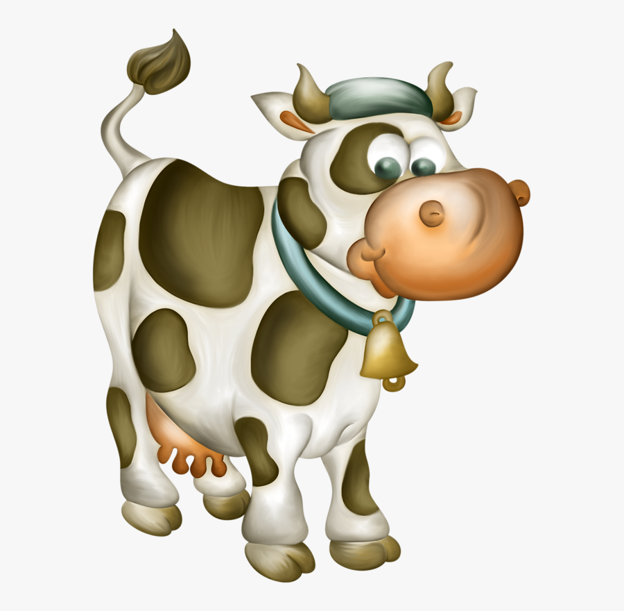 Фотки Cow Clipart, Cute Animal Clipart, Cartoon Cow - English Reading Materials For Grade 2, Transparent Clipart