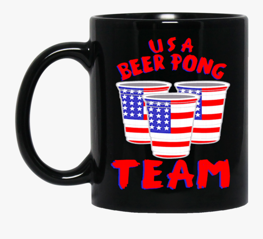 America Beer Mug Usa Beer Pong Team Coffee Mug Tea - Mug, Transparent Clipart