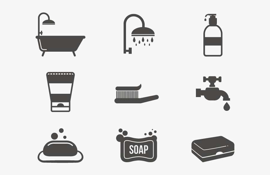 Bathroom Bathtub Shower Icon - Free Vector Bathroom Icon, Transparent Clipart