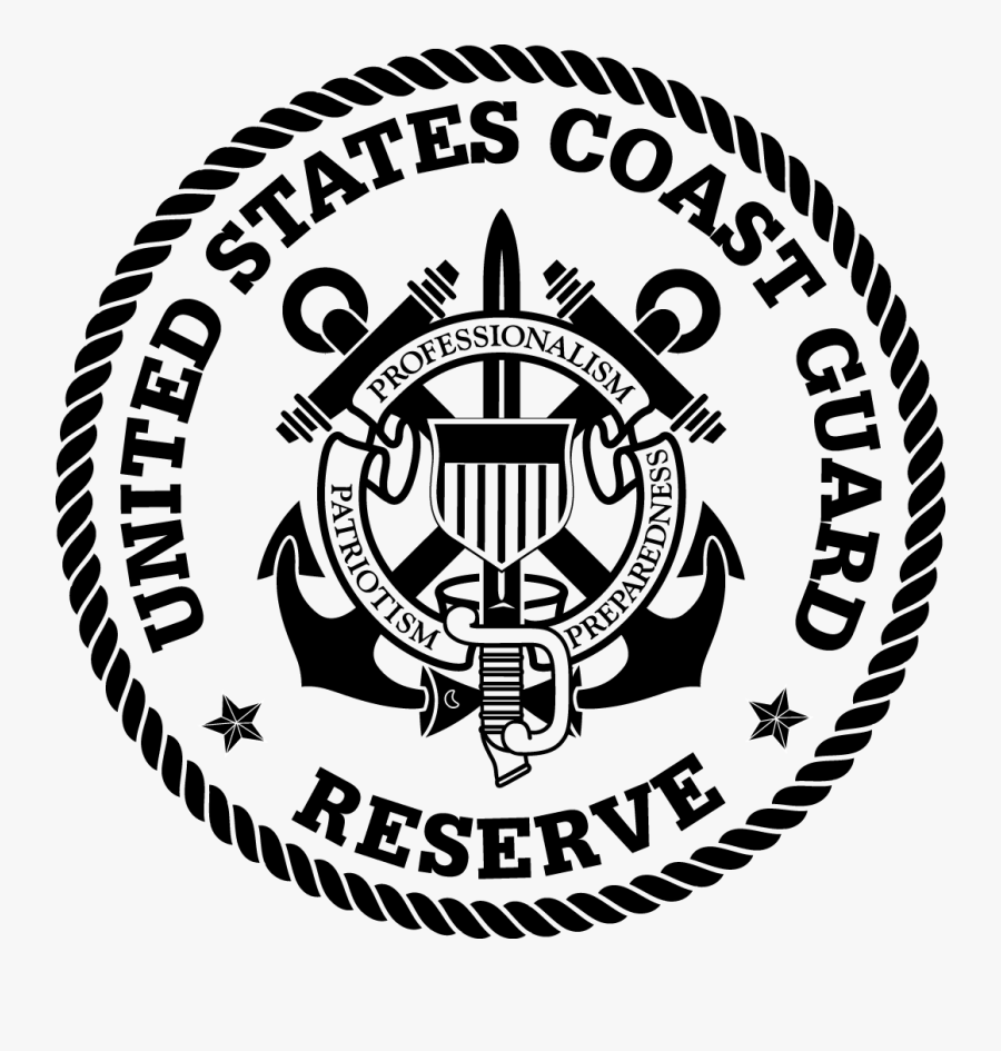 Clip Art United States Media Graphics - Coast Guard Reserve Logo, Transparent Clipart