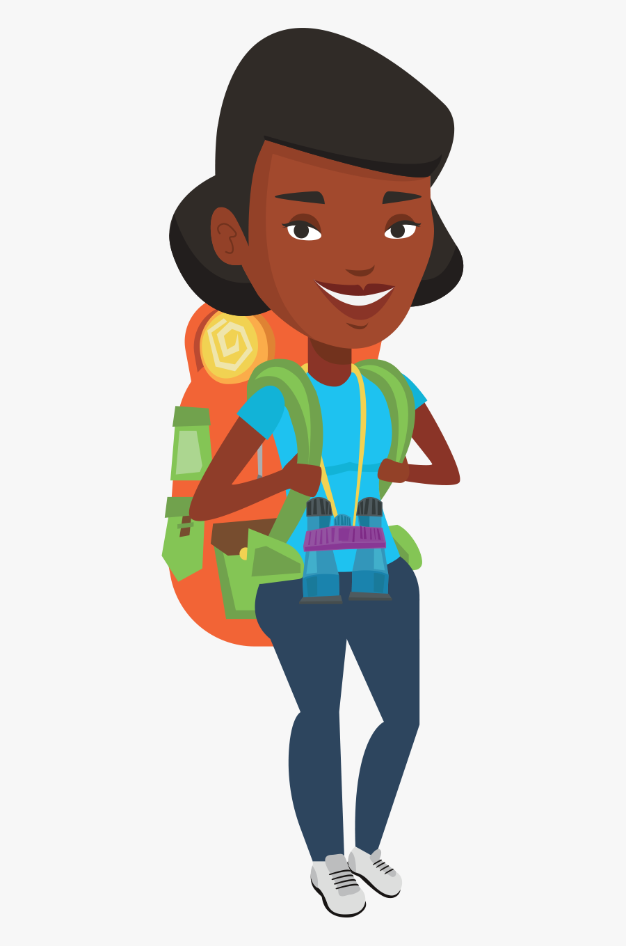 Palm Coast, Florida - Farmer Cartoon African American, Transparent Clipart