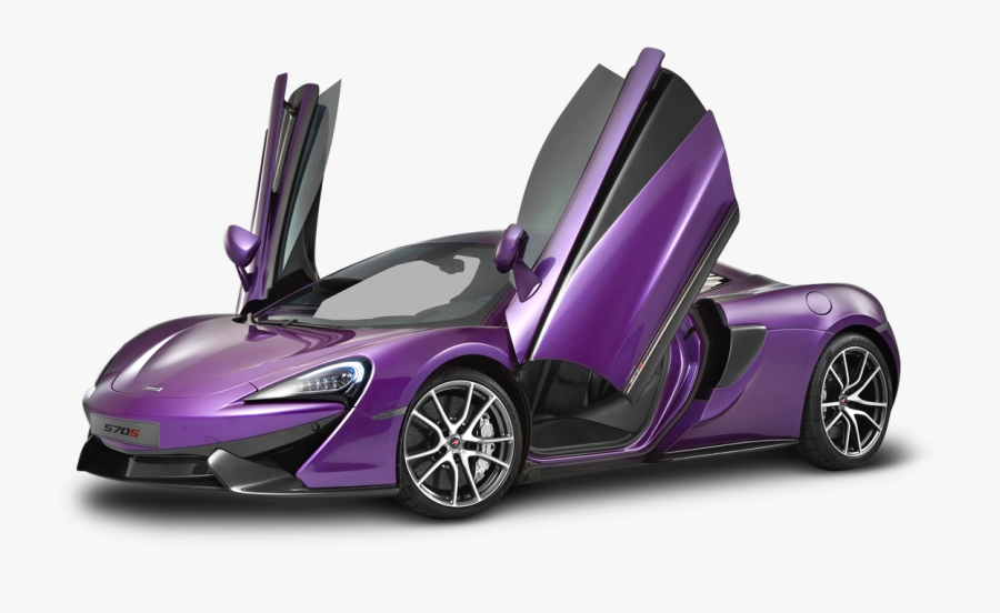 Purple Mclaren Car, Transparent Clipart