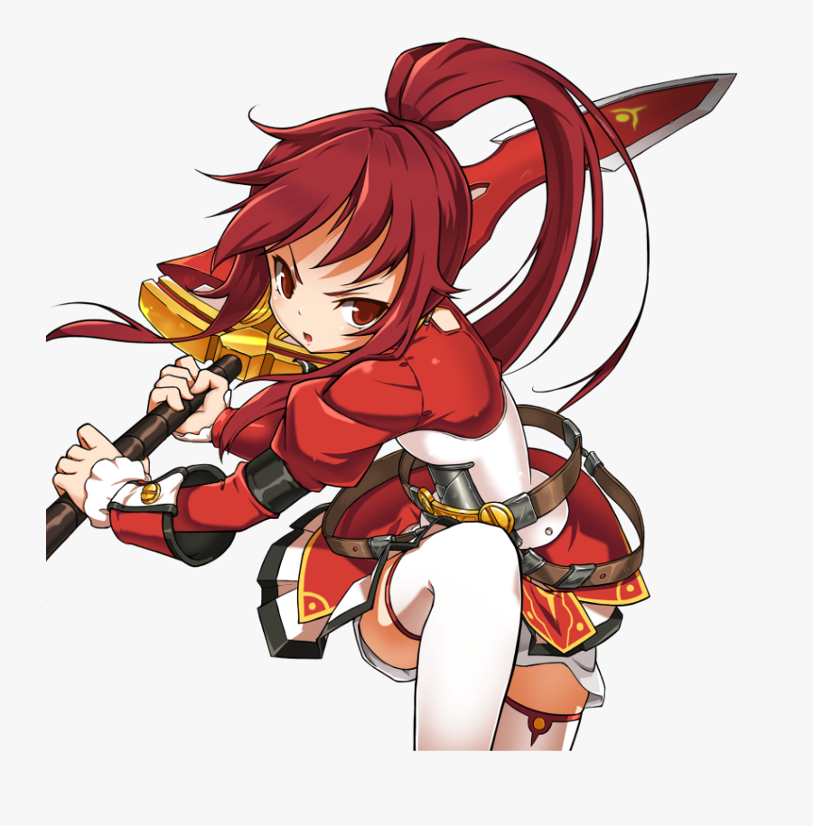 1girl Absurdres Belt Buckle Cowboy Shot Elesis Elsword - Elsword Elesis Png, Transparent Clipart