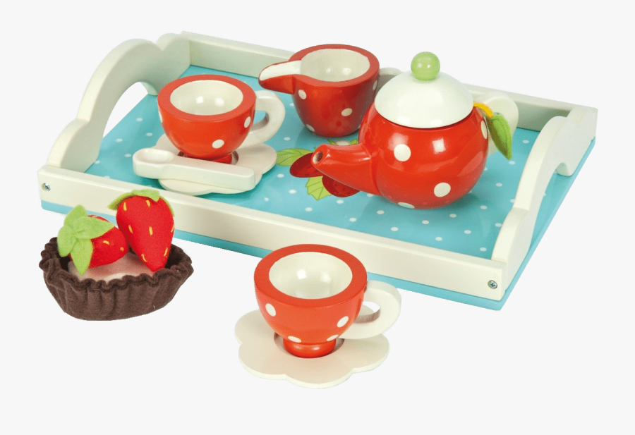 Le Toy Van Honeybake Tea Set - Wooden Toy Tea Set Uk, Transparent Clipart