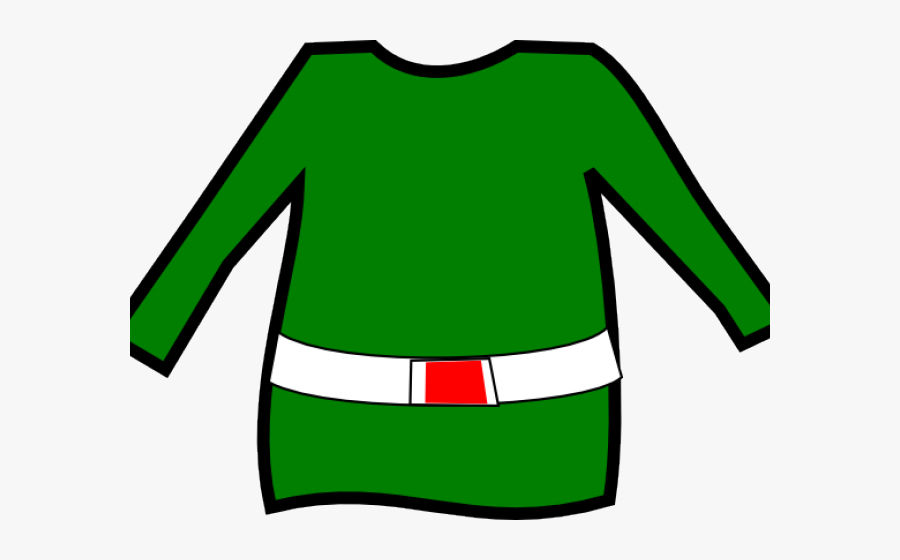 Elf Clipart Belt - Elf Clothes Transparent Background, Transparent Clipart