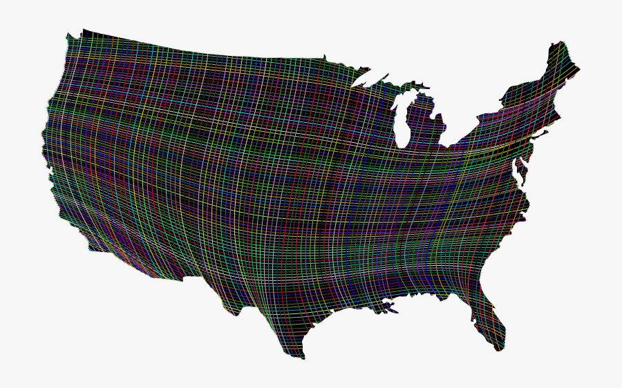 United States Map Background, Transparent Clipart