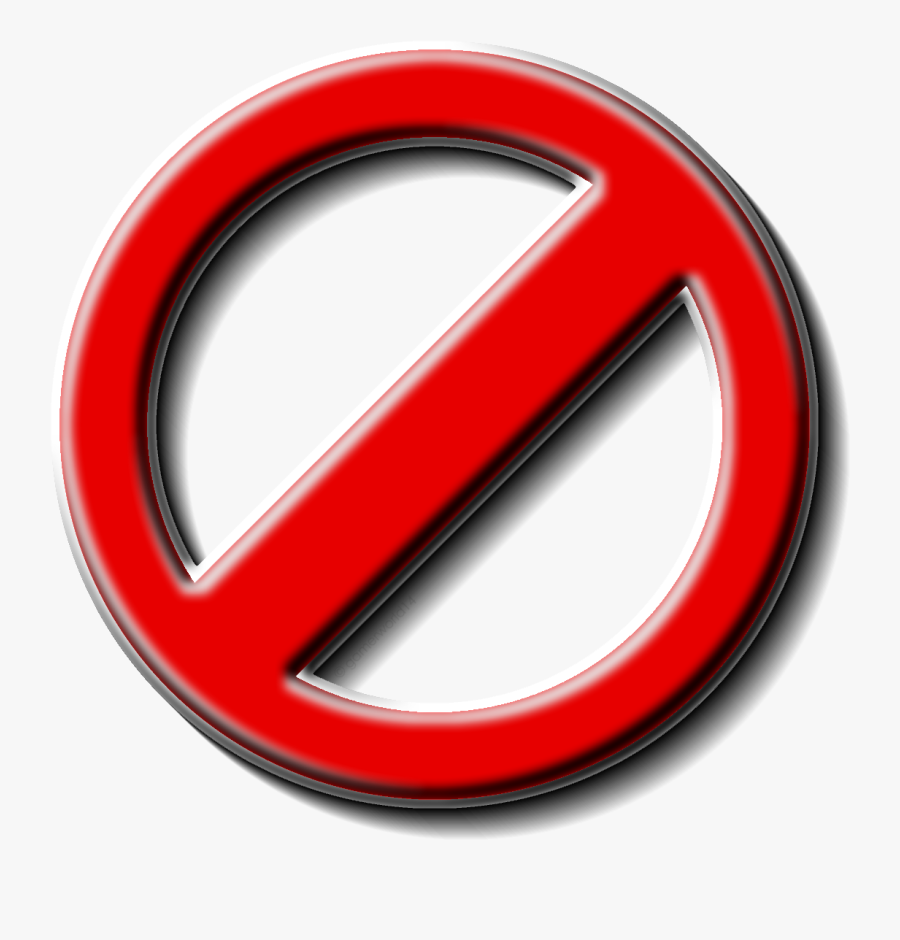 Belt-buckle - Transparent Not Allowed Symbol, Transparent Clipart