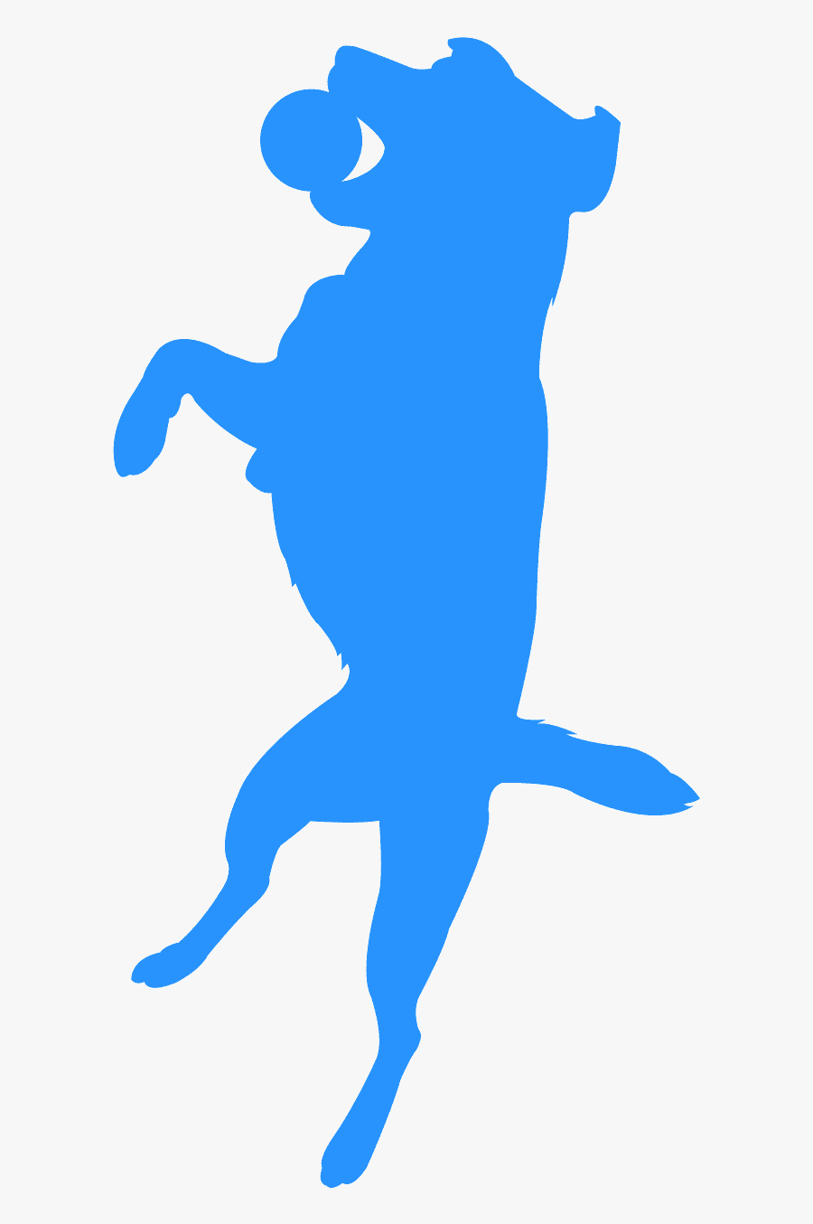 Dog Jump Silhouette, Transparent Clipart
