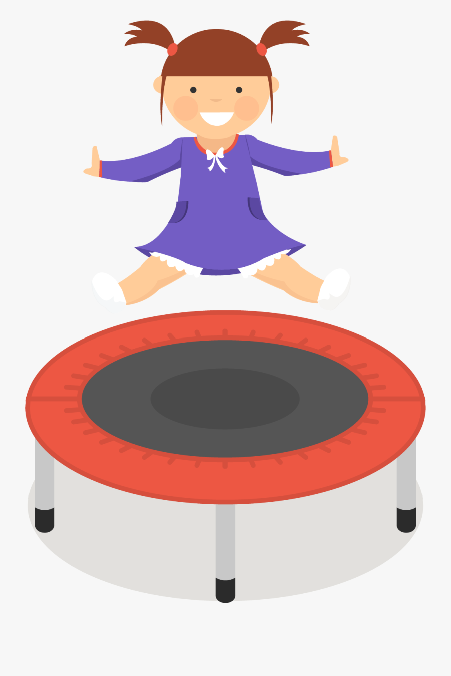 Trampoline Jumping Aerogym Clip Art - Jumping Small Trampoline Clipart, Transparent Clipart