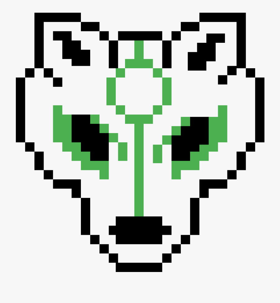 Green Lantern Wolf Easy Pixel Art Wolf Free Transparent