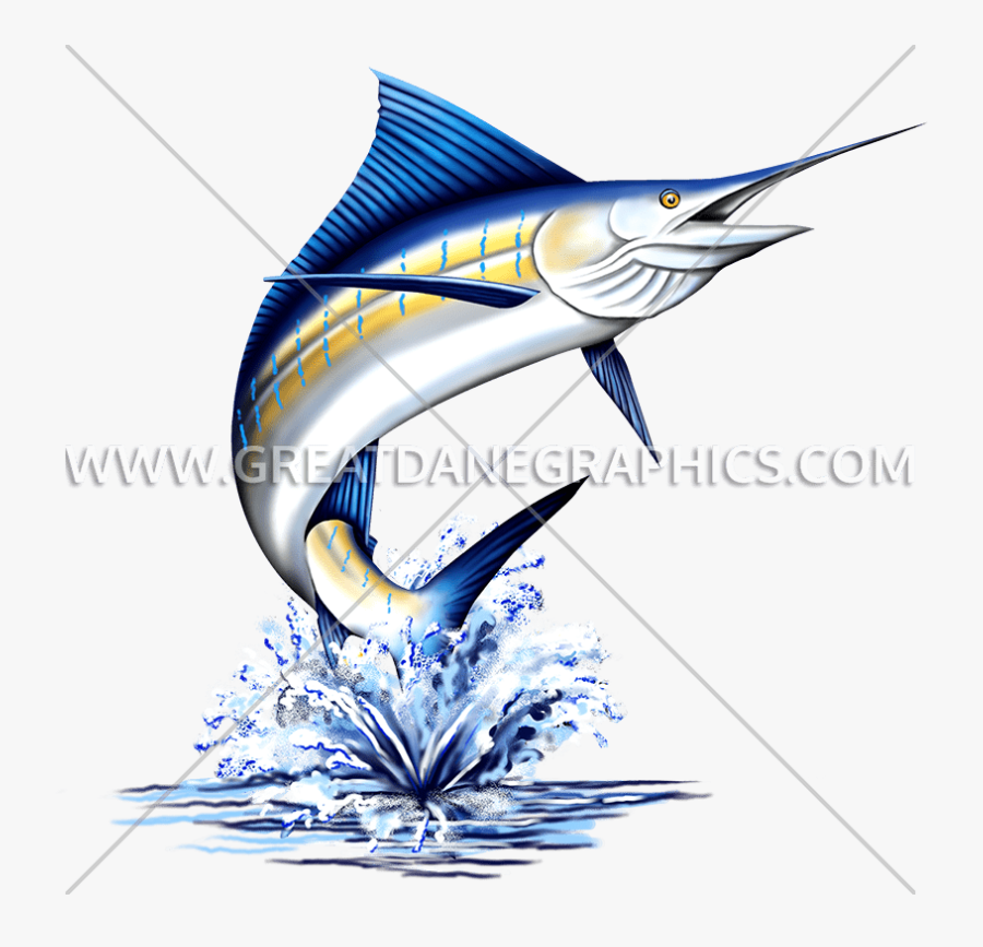 Sailfish Vector Free Download On Melbournechapter - Marlin Fish Jumping Out Of Water, Transparent Clipart