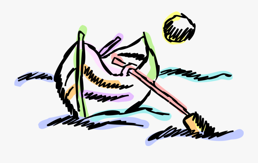 Transparent Rowboat Png - Illustration, Transparent Clipart
