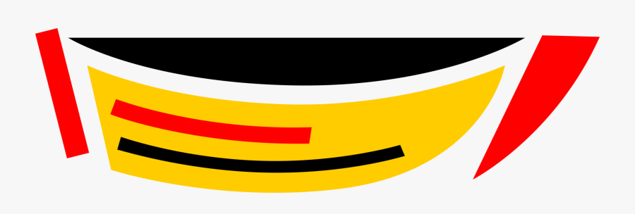 Vector Illustration Of Rowboat Or Row Boat Watercraft - Circle, Transparent Clipart