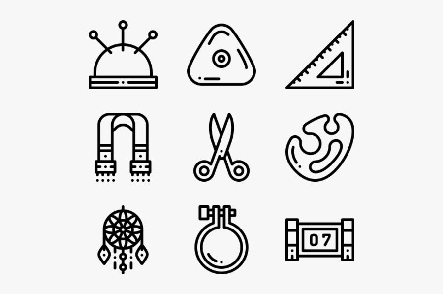 Needlework - Greenhouse Symbol, Transparent Clipart