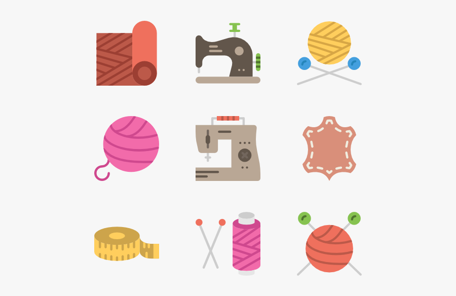 Sewing - Flat Icon Tailor, Transparent Clipart