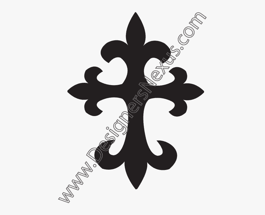 Picture Library Download Ankh Drawing Rose Tattoo - Flor De Lis Blanco Y Negro, Transparent Clipart