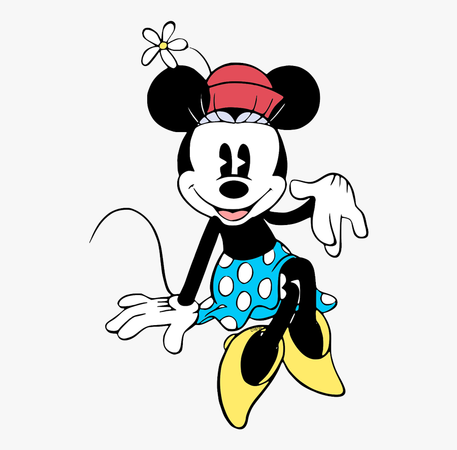 Black And White Minnie Mouse, Transparent Clipart