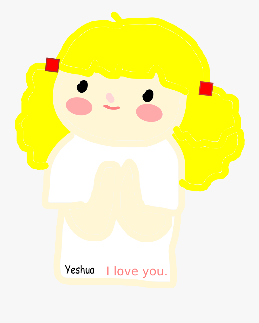 Transparent Woman Praying Hands Clipart - Illustration, Transparent Clipart