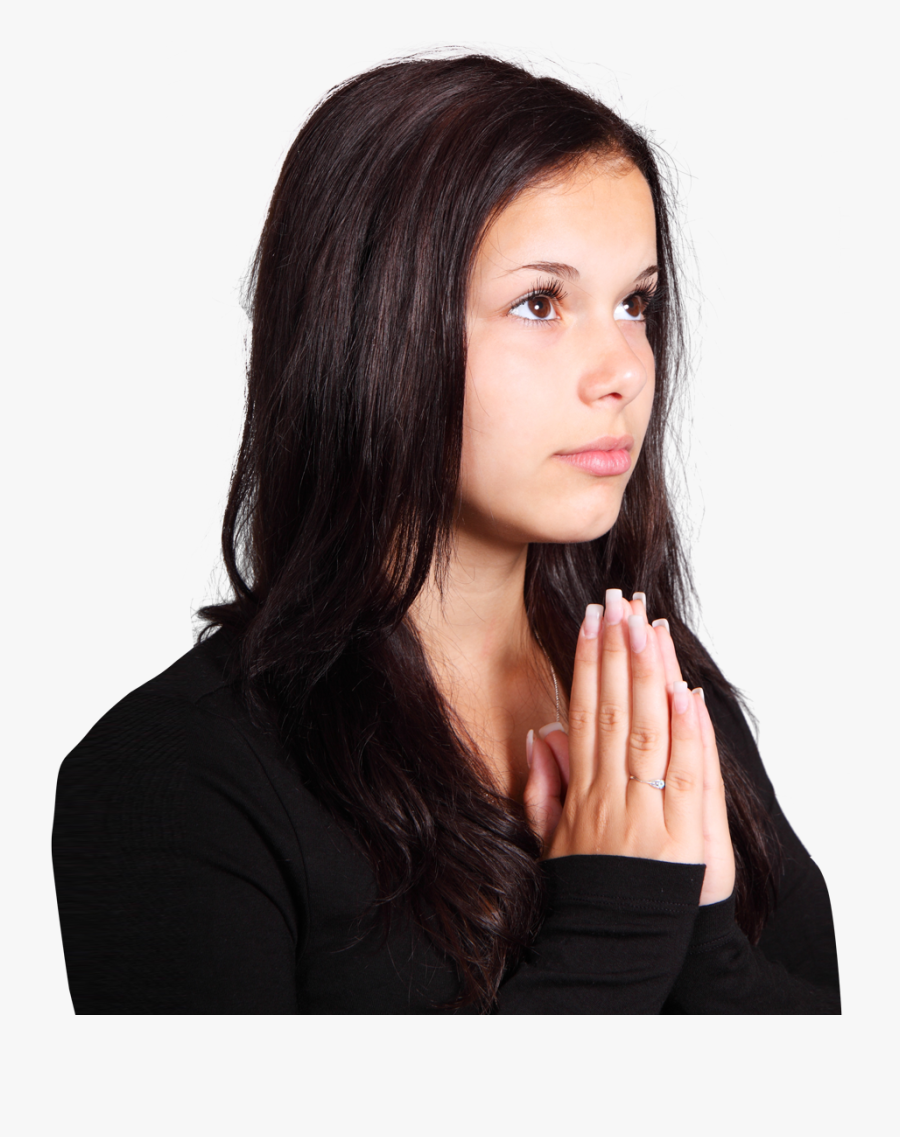 Girl Praying Png - Woman In Prayer Png Transparent, Transparent Clipart