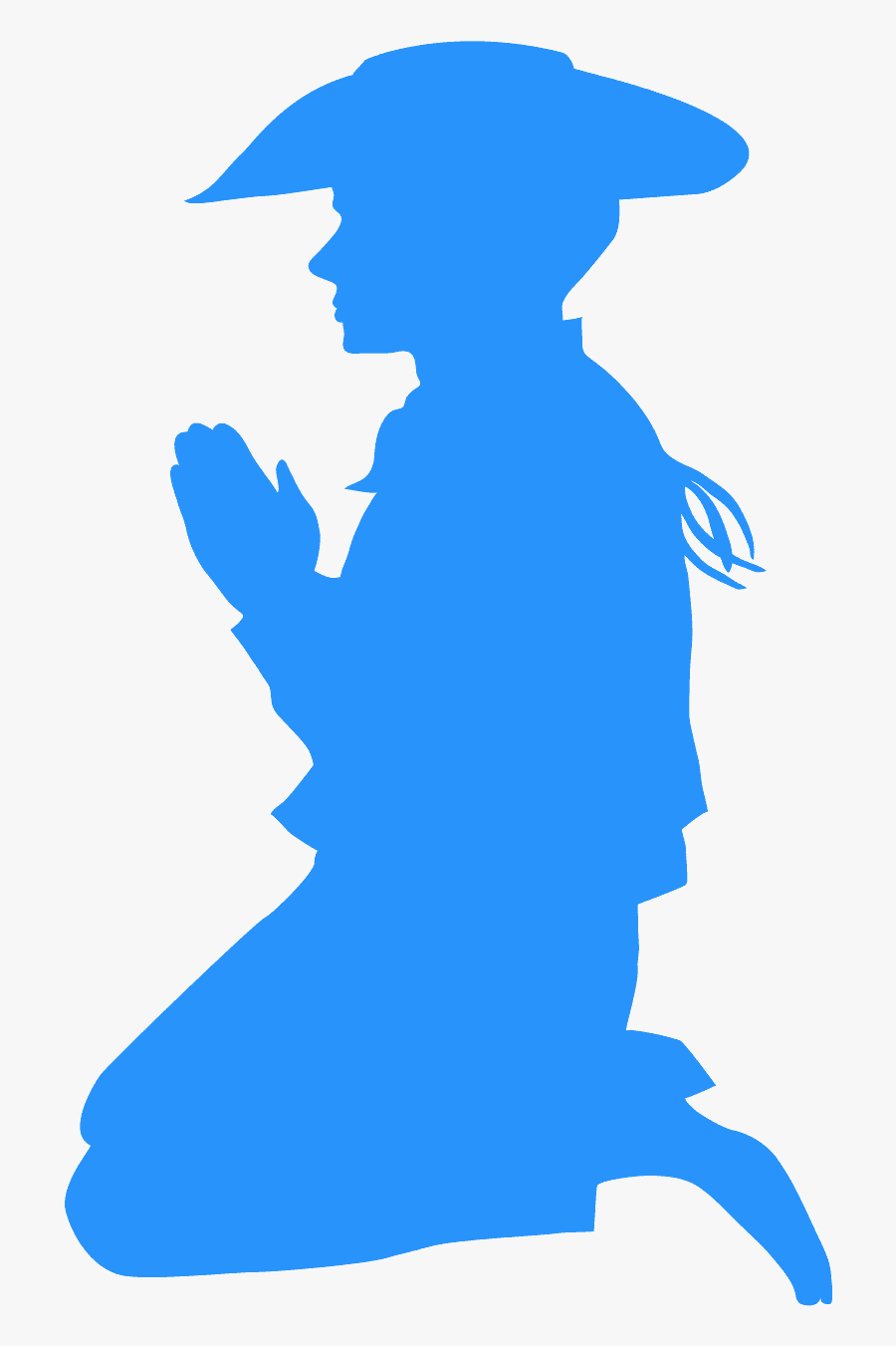 Cowboy Kneeling Cowboy Prayer Clipart, Transparent Clipart
