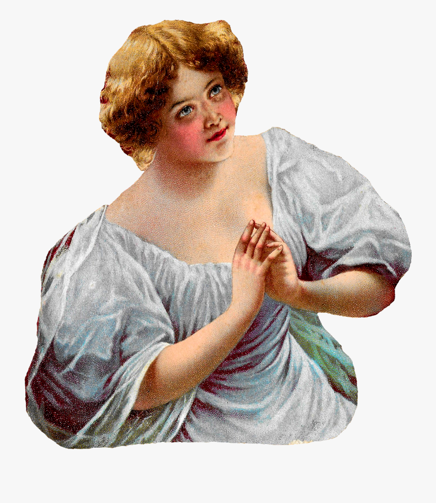 Girl Praying Clipart, Transparent Clipart
