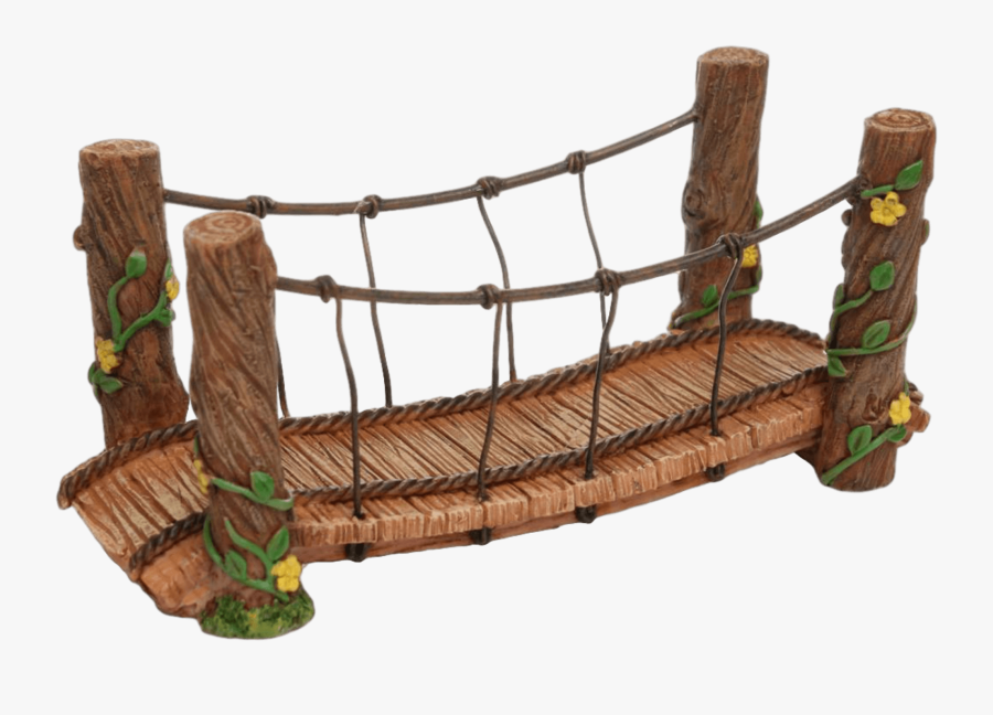 Yükle Download Rope Bridge Png Clipart Simple Suspension - Miniature Fairy Garden Bridge, Transparent Clipart