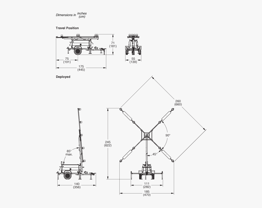 Specification Image - Lighted Closed Runway Marker Detail, Transparent Clipart