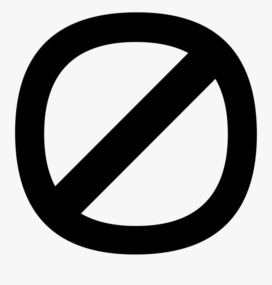 Prohibition Sign Comments - Black No Entry Emoji, Transparent Clipart