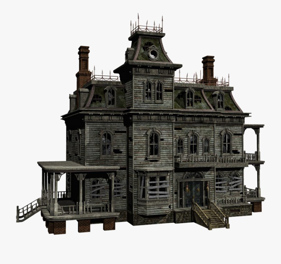 Haunted House Png - Haunted House White Background, Transparent Clipart